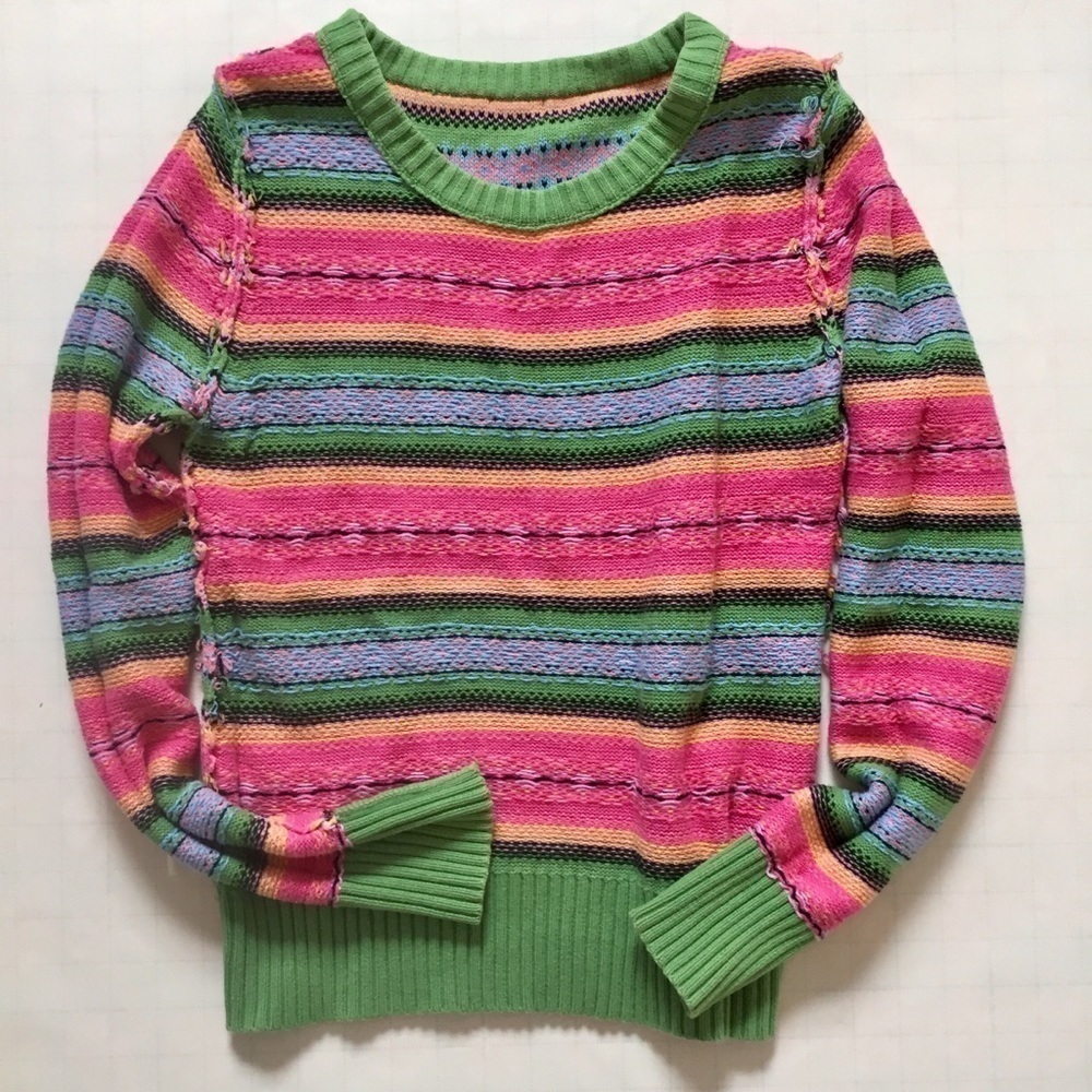 Vintage Holidays Multi color knit sweater Size S - Picture 4 of 8
